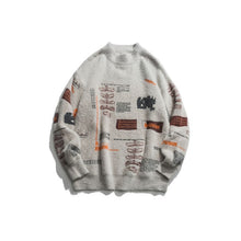 Load image into Gallery viewer, GONTHWID Graffiti Knitted Pullover Jumper Sweaters Streetwear Hip Hop Casual Long Sleeve Turtleneck Knitwear Sweater Men Tops
