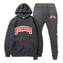 Load image into Gallery viewer, fashion brand Backwoods Men&#39;s Set Fleece Hoodie Pant Thick Warm Tracksuit Sportswear Hooded Track Suits Male Sweatsuit Tracksuit
